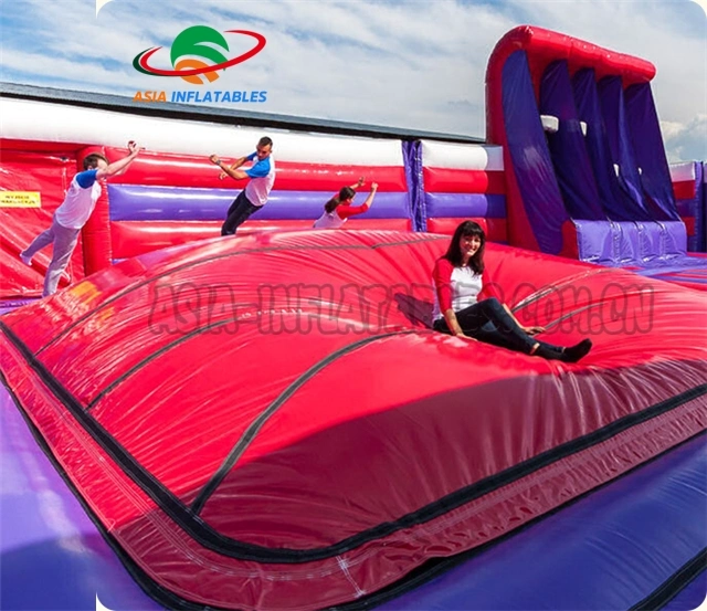 Blue Style Big Inflatable Trampoline Park, Giant Inflatable Indoor Theme Park