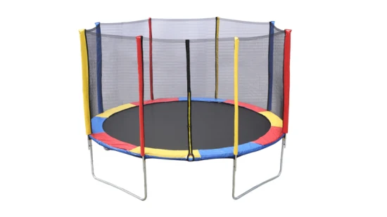 Trampolino rotondo professionale da esterno per adulti e bambini con tenda