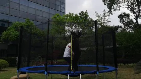 Parco trampolino con letto gonfiabile con rete di sicurezza, trampolino elastico da 10 piedi per bambini grandi