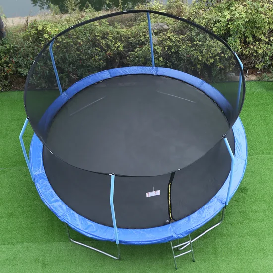 Trampolino elastico rotondo economico grande 6 piedi 8 piedi 10 piedi 12 piedi 13 piedi 14 piedi 15 piedi 16 piedi Parco trampolino esterno con rete di sicurezza